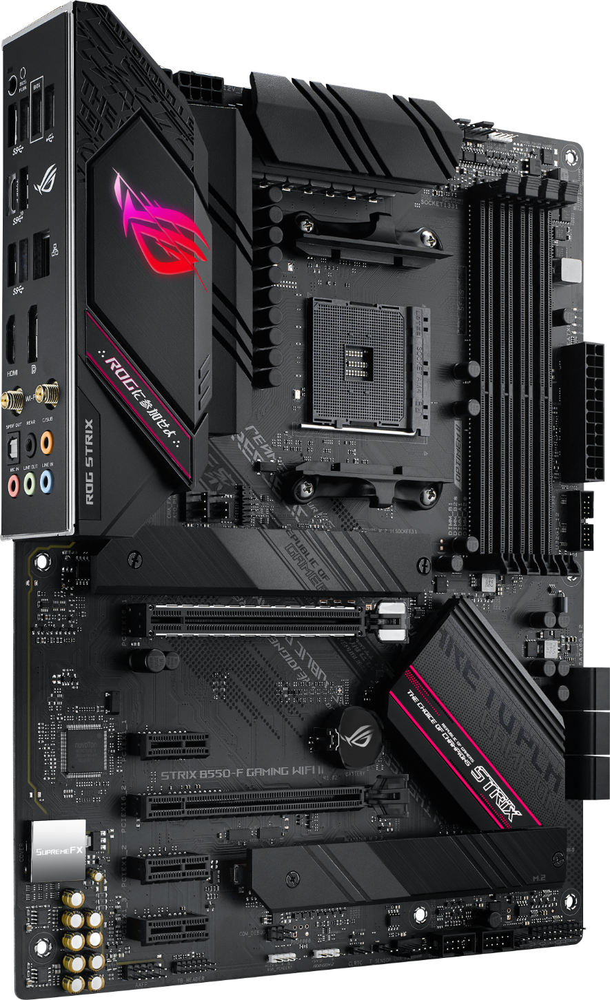 Дънна платка ASUS ROG STRIX B550-F GAMING WIFI II AM4 - 90MB19V0-M0EAY0