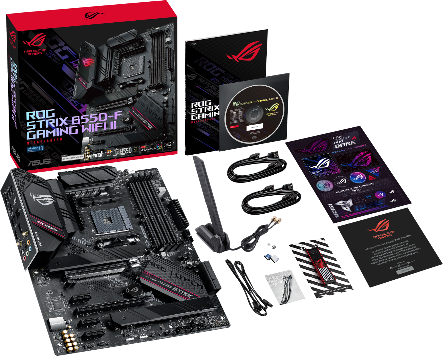 Дънна платка ASUS ROG STRIX B550-F GAMING WIFI II AM4 - 90MB19V0-M0EAY0