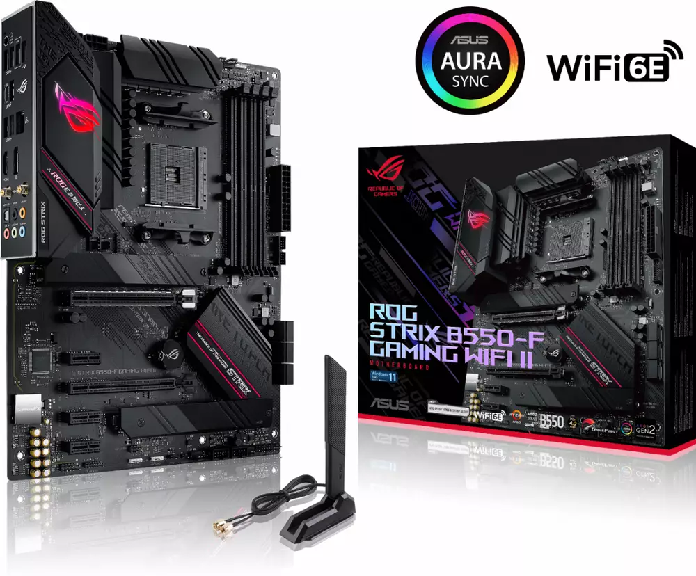 Дънна платка ASUS ROG STRIX B550-F GAMING WIFI II AM4 - 90MB19V0-M0EAY0