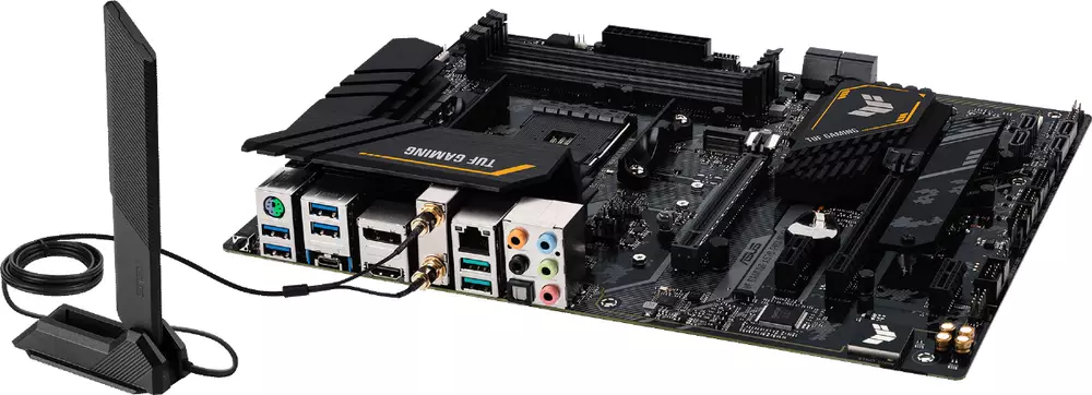 Дънна платка ASUS TUF GAMING X570-PRO WIFI II, AMD AM4, ATX, 4x DDR4, dual M.2, WiFi 6E, PCIe 4.0, Aura Sync RGB
