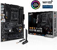 Дънна платка ASUS TUF GAMING X570-PRO WIFI II, AMD AM4, ATX, 4x DDR4, dual M.2, WiFi 6E, PCIe 4.0, Aura Sync RGB