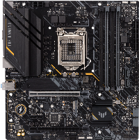 Дънна платка ASUS TUF GAMING B560M-E, Intel LGA 1200, mATX, 4x DDR4, dual M.2, PCIe 4.0, Aura Sync RGB Lighting, Addressable RGB