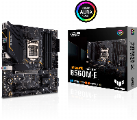 Дънна платка ASUS TUF GAMING B560M-E, Intel LGA 1200, mATX, 4x DDR4, dual M.2, PCIe 4.0, Aura Sync RGB Lighting, Addressable RGB