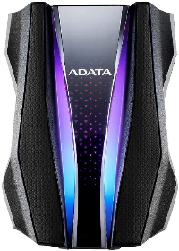 Външен диск ADATA HD770G 2TB RGB IP68 USB 3.1 Black - AHD770G-2TU32G1-CBK