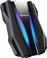 Външен диск ADATA HD770G 2TB RGB IP68 USB 3.1 Black - AHD770G-2TU32G1-CBK