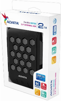 Външен диск ADATA HD720 2TB USB 3.1 Black - AHD720-2TU31-CBK