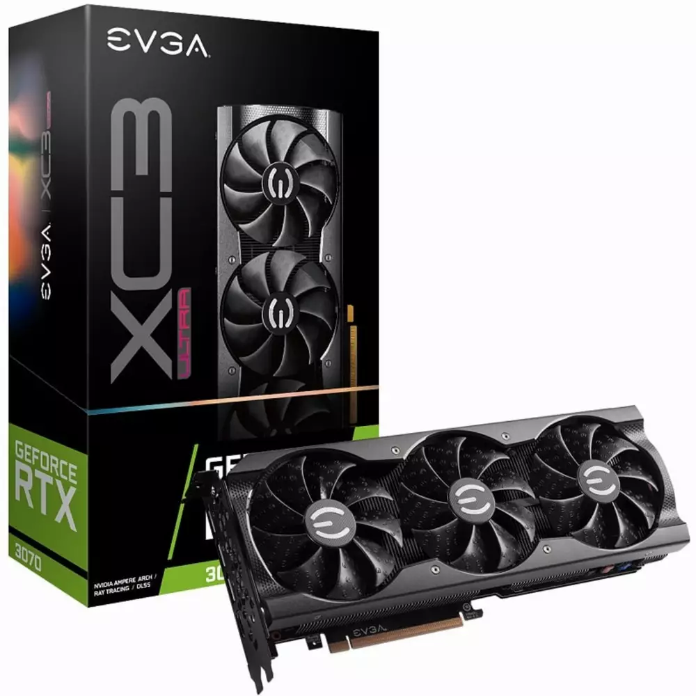 Видео карта EVGA GeForce RTX 3070 XC3 ULTRA GAMING - 08G-P5-3755-KL