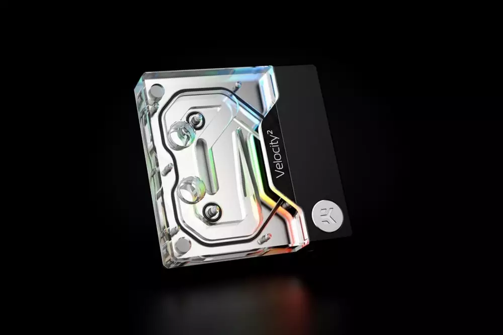 Воден блок за процесор EK-Quantum Velocity&sup2; D-RGB - 1700 Nickel + Plexi