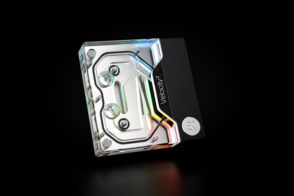 Воден блок за процесор EK-Quantum Velocity² D-RGB - 1700 Nickel + Plexi