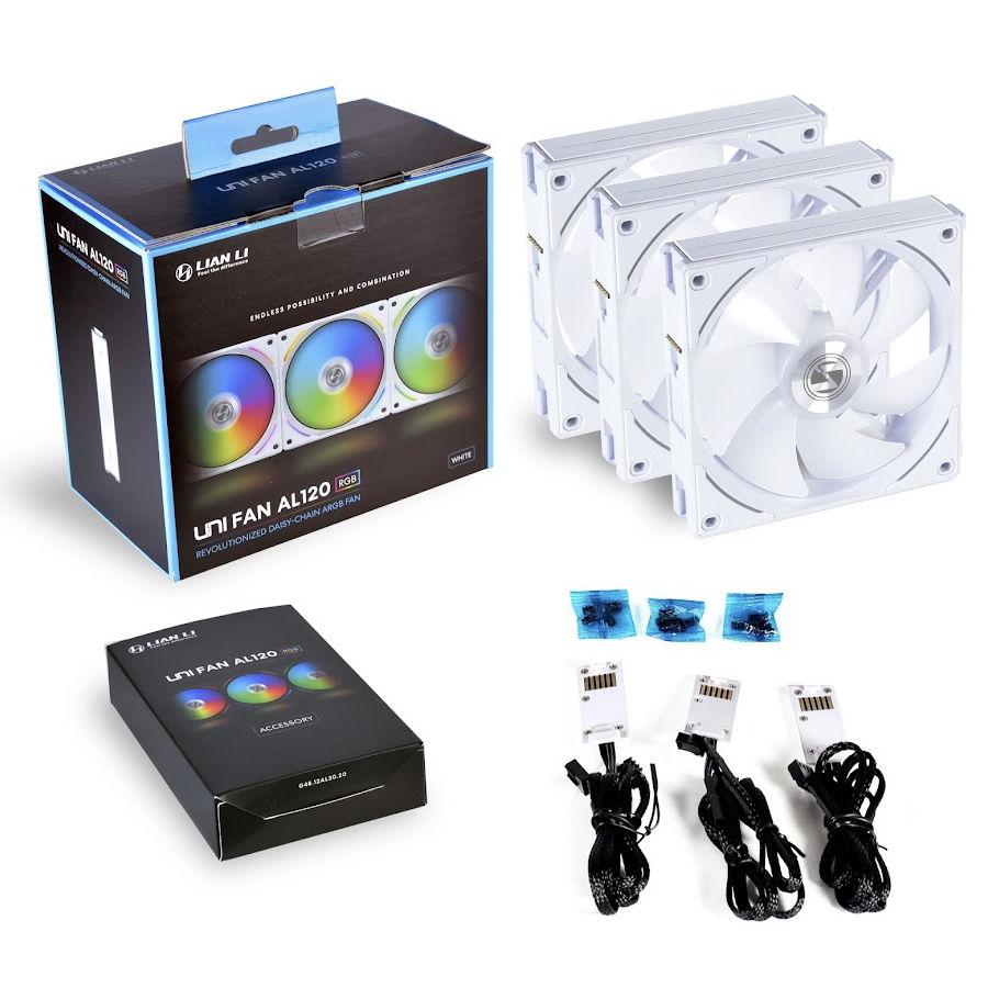 Вентилатори Lian Li AL120 ARGB 3 Fan Kit White Controller