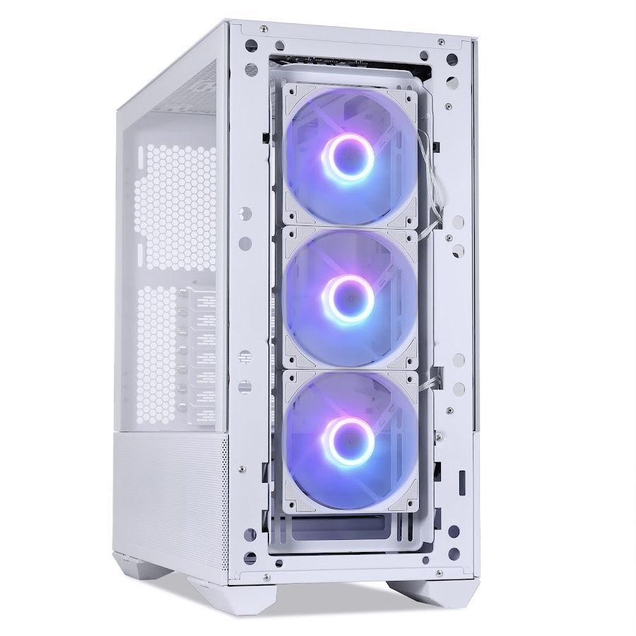 Кутия Lian Li LANCOOL II Mesh C Snow Mid-Tower Tempered Glass DRGB White