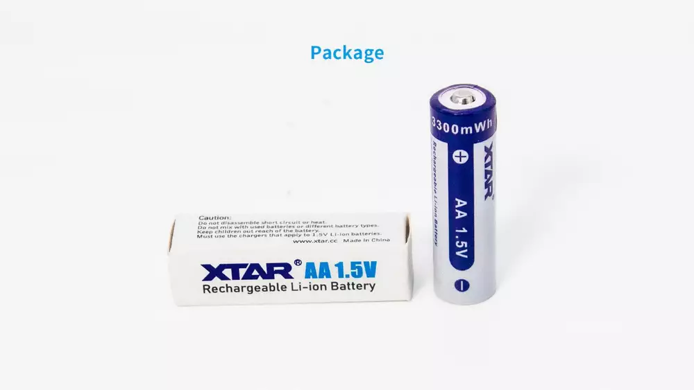 Акумулаторна батерия LiIon  AA R6  1,5V 2000mAh  XTAR