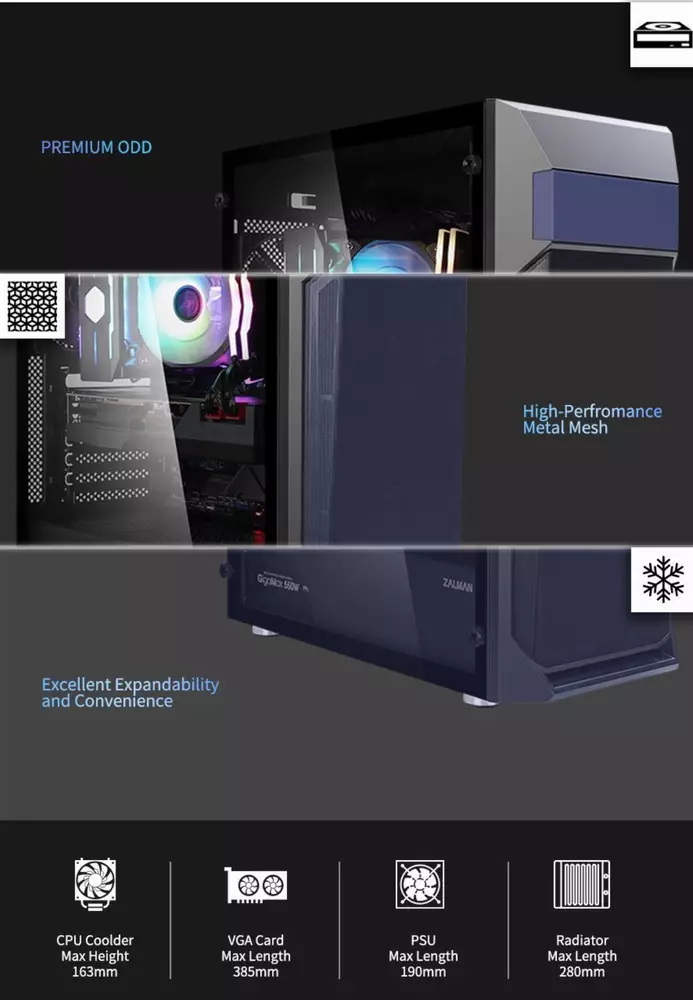 Кутия Zalman Z1 Plus Case ATX - ZM-Z1-PLUS   