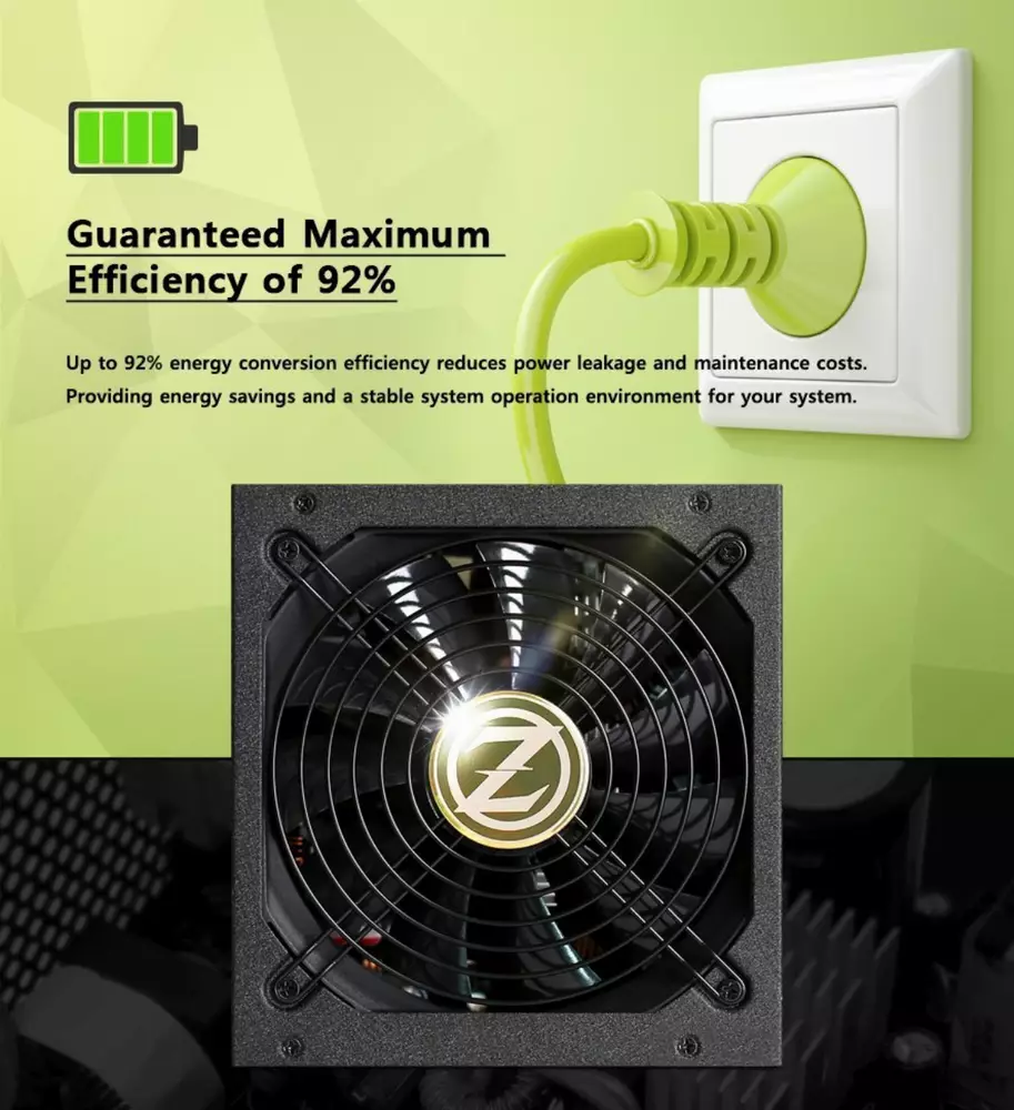 Захранване Zalman WATTTERA 1000W 80 Plus Gold Full Modular - ZM1000-EBT-II