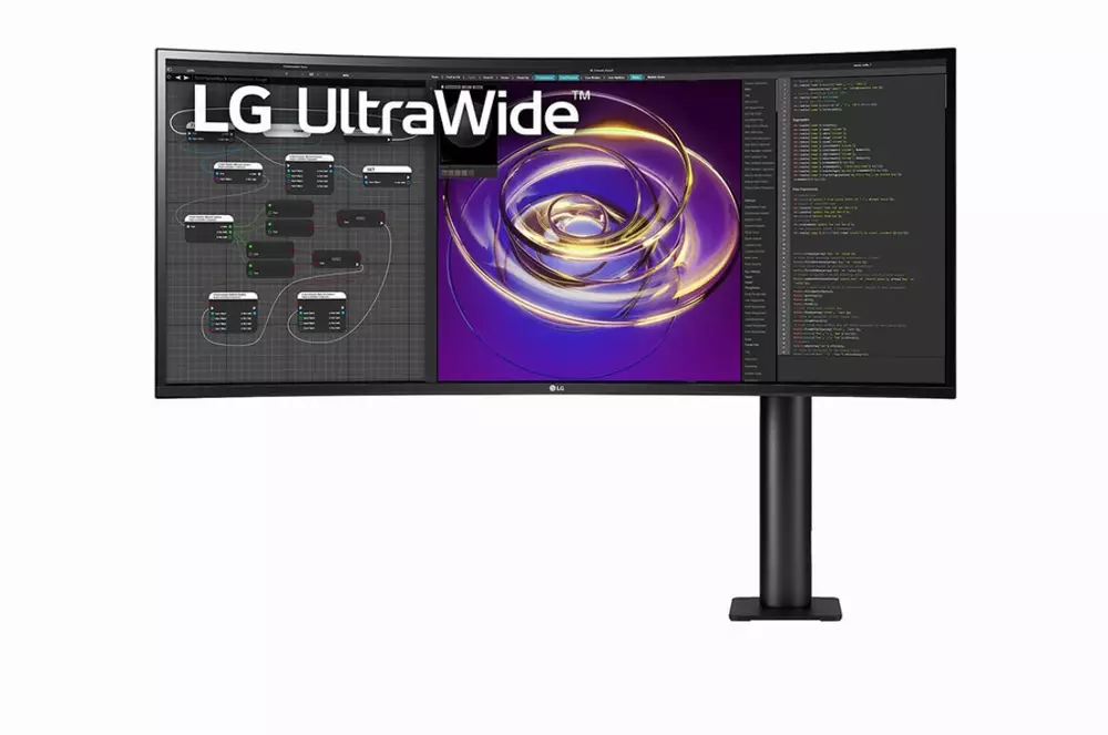 Монитор LG 34WP88C-B 34" Curved, IPS, QHD 3440x1440, HDR10, DCI-P3 95%, 5ms, 60Hz, AMD FreeSync