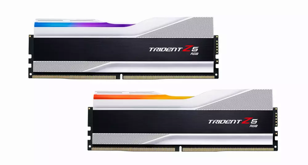 Памет G.SKILL Trident Z5 Silver RGB 32GB (2x16GB) DDR5 5600MHz CL36 - F5-5600J3636C16GX2-TZ5RS