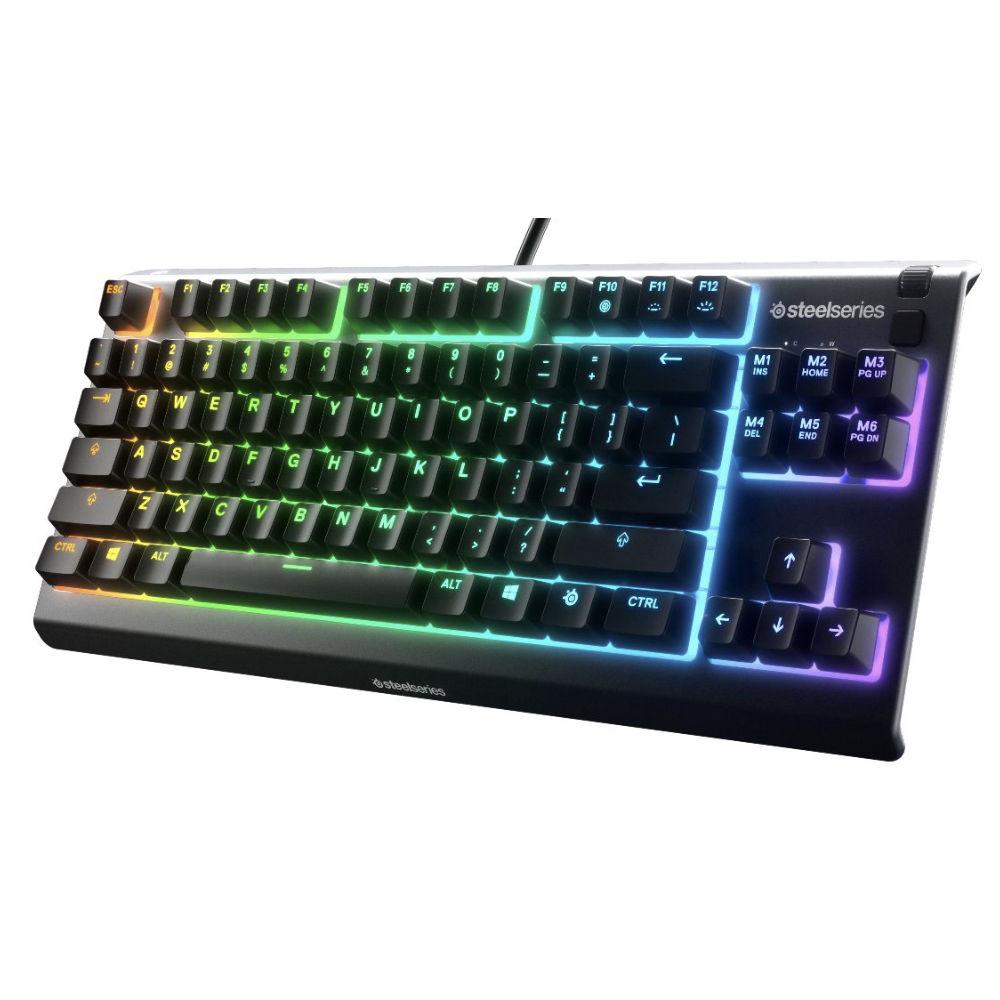 Геймърскa клавиатура SteelSeries Apex 3 TKL Quiet Switch