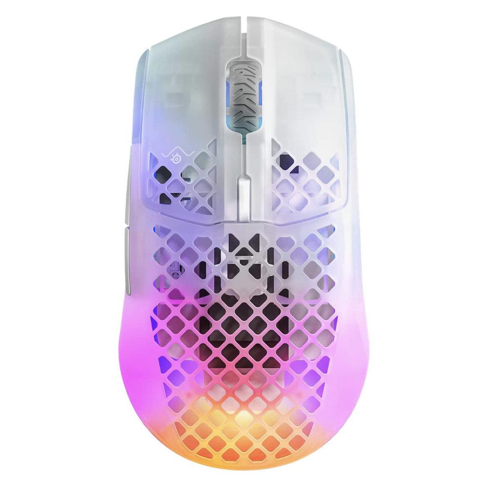 Геймърска мишка SteelSeries Aerox 3 Wireless (2022) Ghost