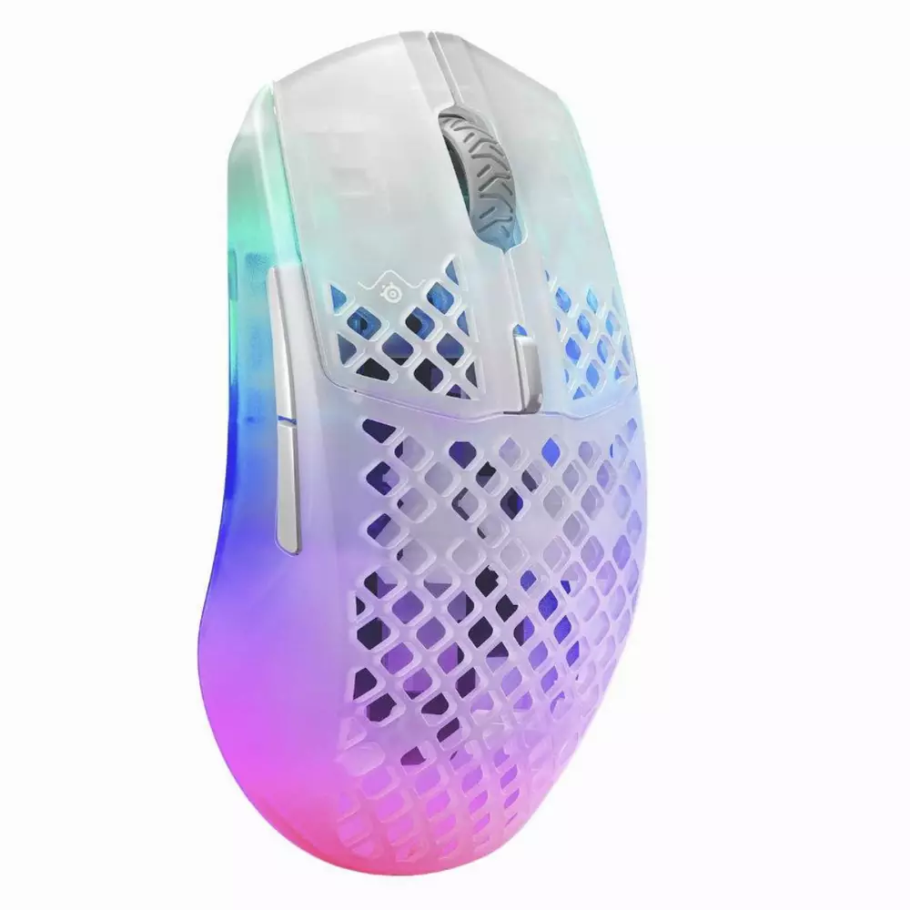 Геймърска мишка SteelSeries Aerox 3 Wireless (2022) Ghost