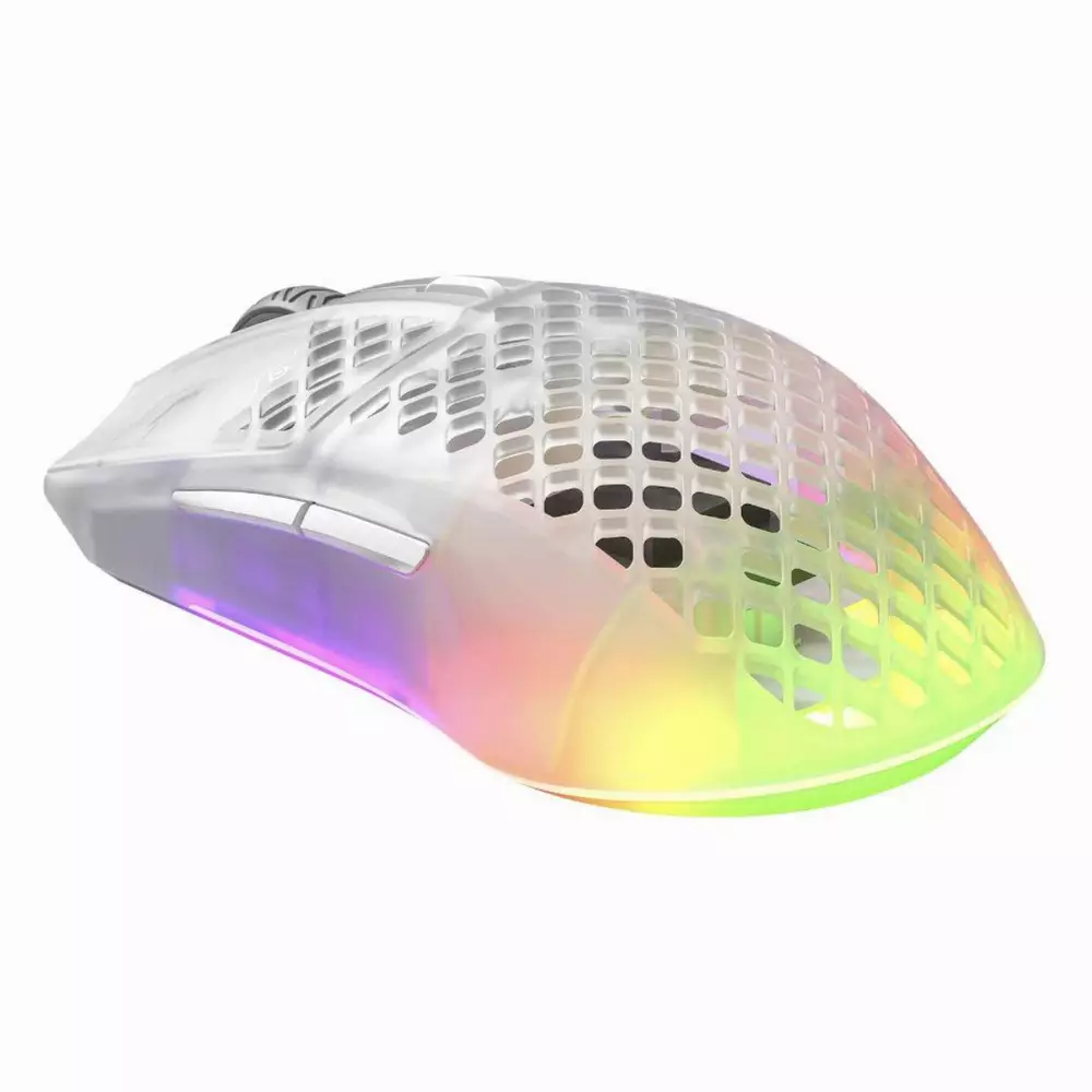 Геймърска мишка SteelSeries Aerox 3 Wireless (2022) Ghost