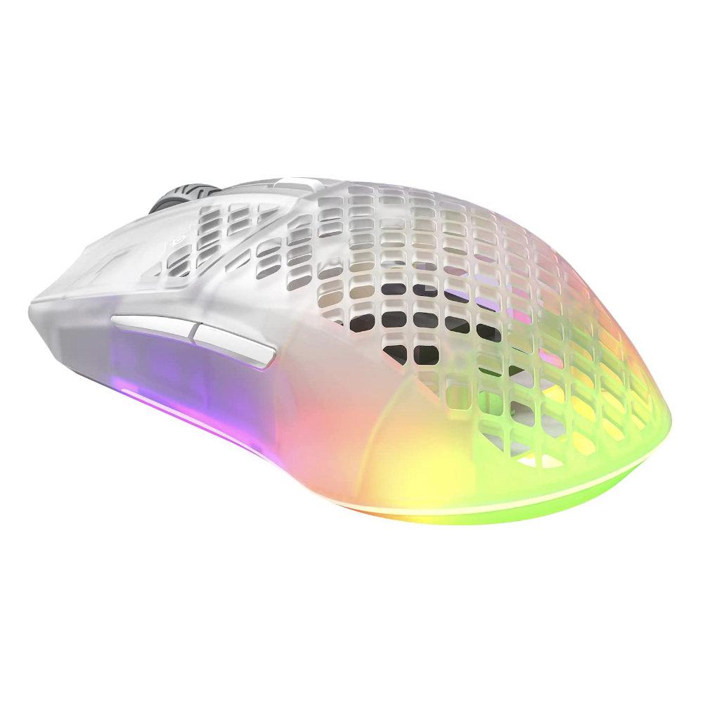Геймърска мишка SteelSeries Aerox 3 Wireless (2022) Ghost