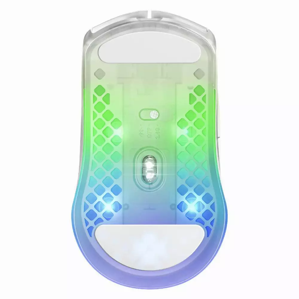 Геймърска мишка SteelSeries Aerox 3 Wireless (2022) Ghost
