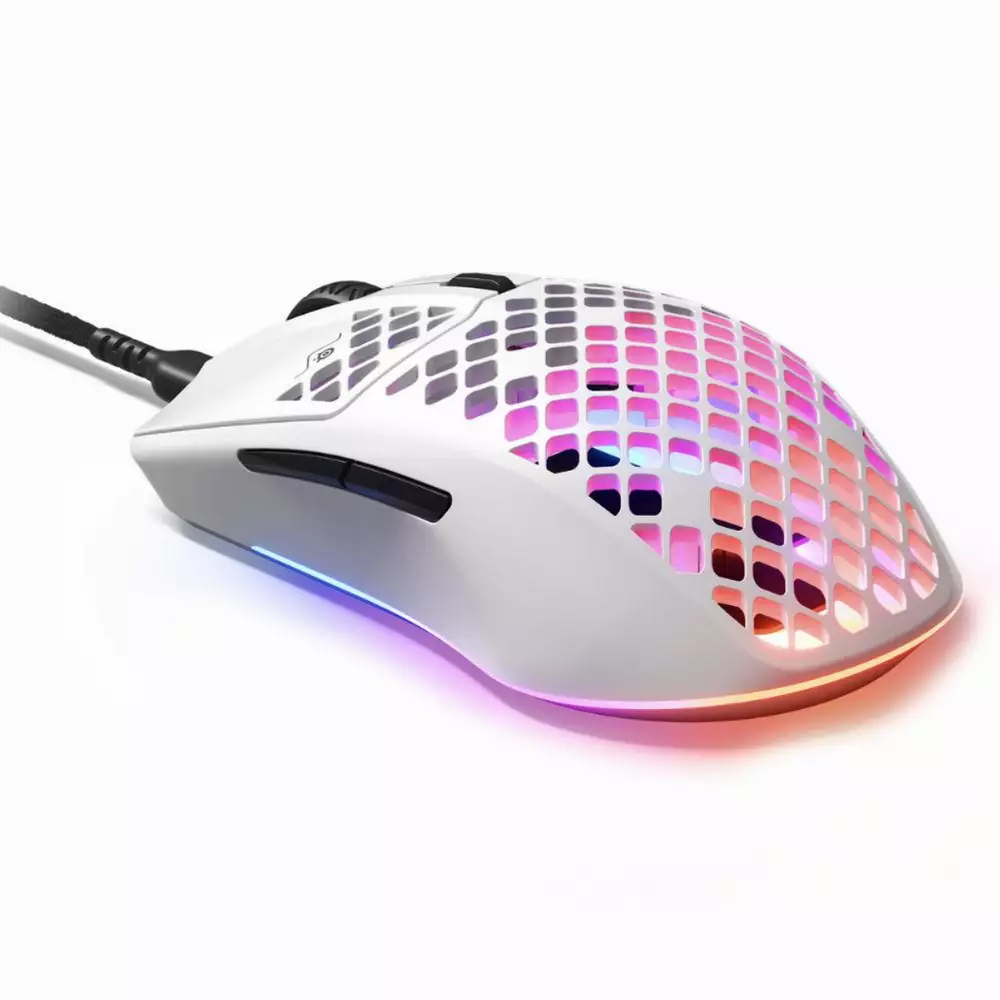 Геймърска мишка SteelSeries Aerox 3 (2022) Snow