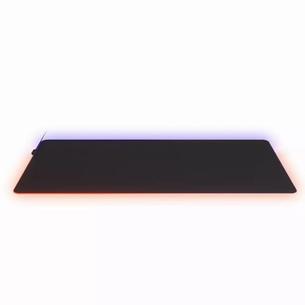 Геймърски пад SteelSeries QcK Prism Cloth 3XL, RGB, Черен