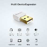 Блутут адаптер Orico BTA-508-WH Bluetooth 5.0 USB Adapter White 