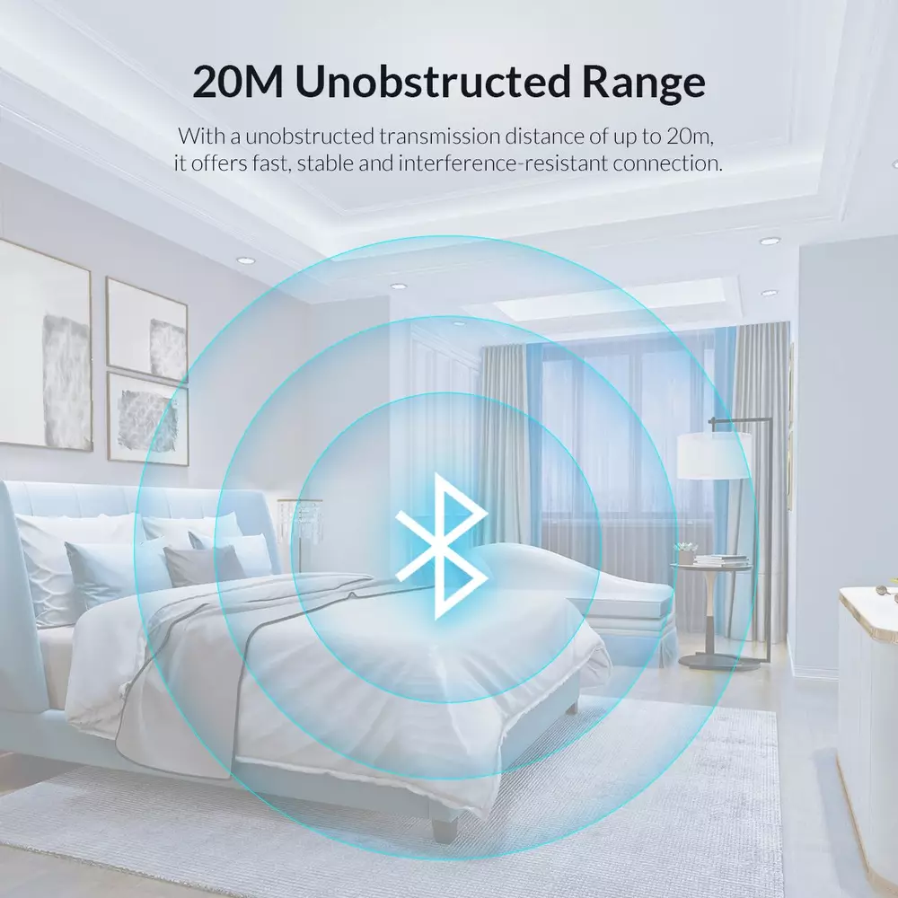 Блутут адаптер Orico BTA-508-WH Bluetooth 5.0 USB Adapter White 