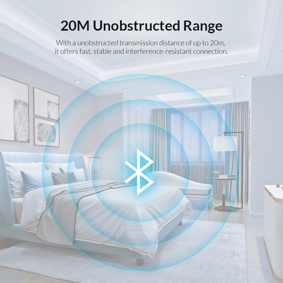 Блутут адаптер Orico BTA-508-WH Bluetooth 5.0 USB Adapter White 