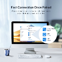 Блутут адаптер Orico BTA-508-WH Bluetooth 5.0 USB Adapter White 