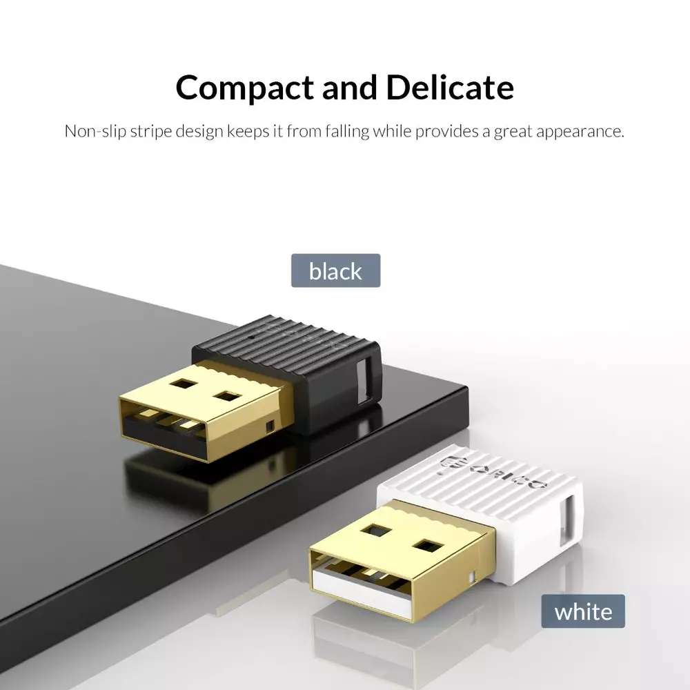 Блутут адаптер Orico BTA-508-WH Bluetooth 5.0 USB Adapter White 