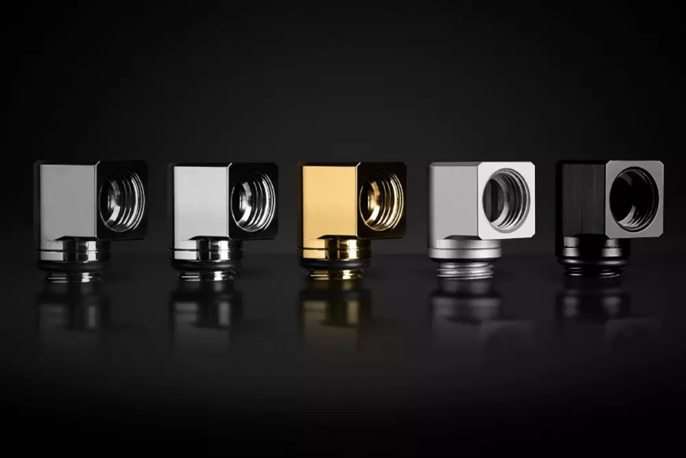 Фитинг EK-Quantum Torque Micro Rotary 90° - Black Nickel
