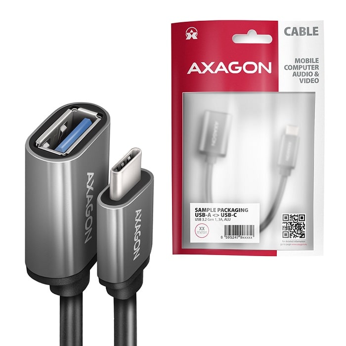 Адаптер AXAGON RUCM-AFAC USB Type-C to USB Type-A  