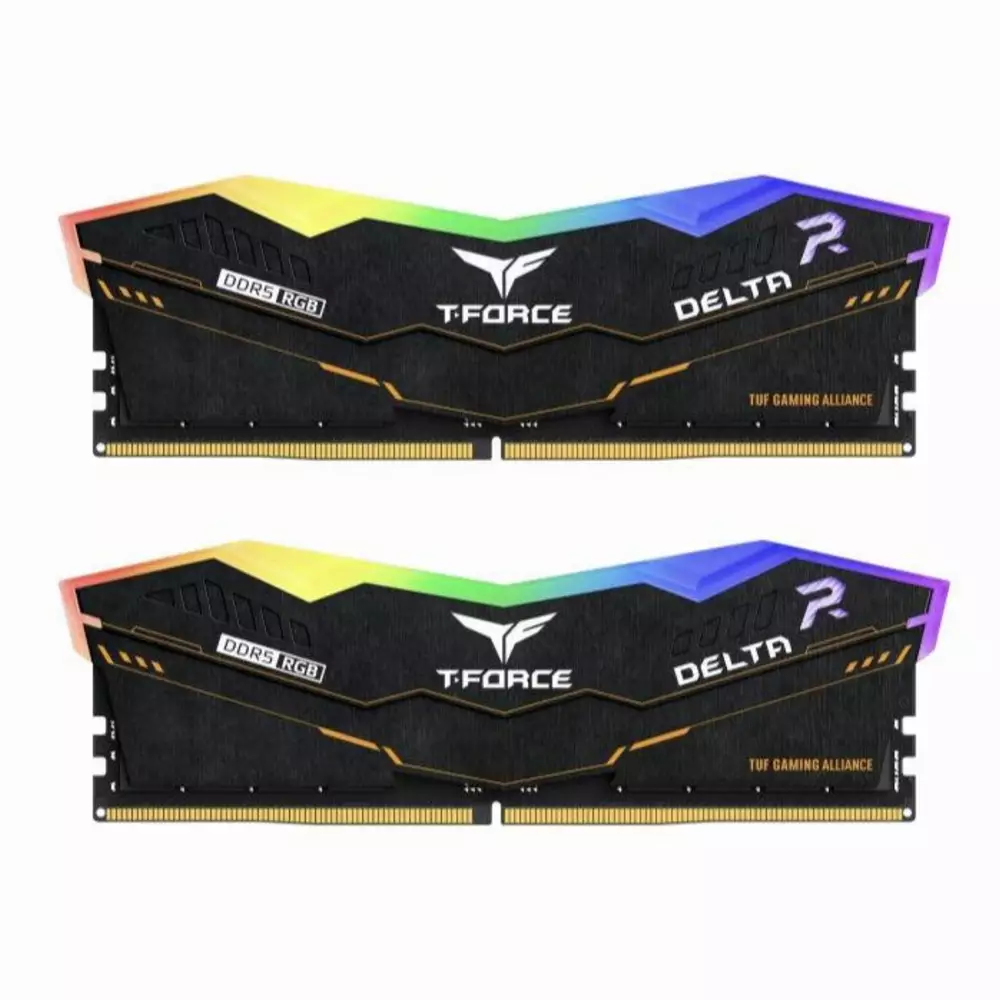 Памет Team Group T-Force Delta RGB TUF Black DDR5 32GB (2x16GB) 5200MHz CL40 - FF5D532G5200HC40CDC01