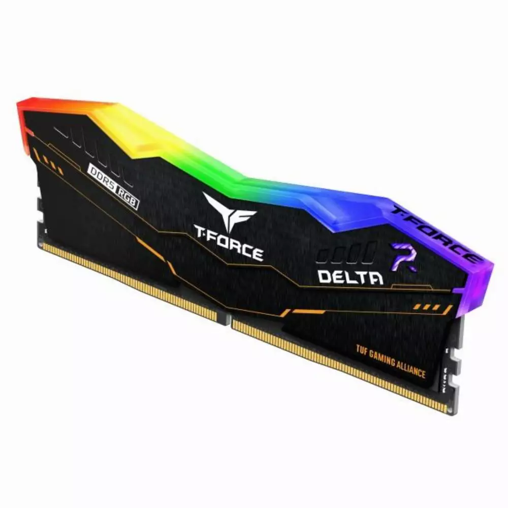 Памет Team Group T-Force Delta RGB TUF Black DDR5 32GB (2x16GB) 5200MHz CL40 - FF5D532G5200HC40CDC01
