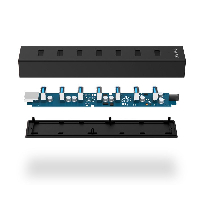 USB хъб Orico H7013-U3-BK USB3.0 HUB 7 port Black 