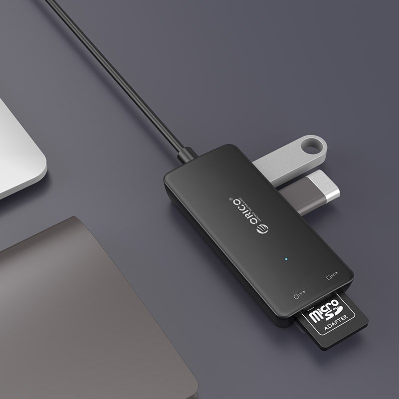 USB хъб Orico H3TS-U3-V1 USB3.0 HUB 3 port + Card Reader