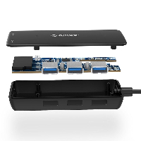 USB хъб Orico H3TS-U3-V1 USB3.0 HUB 3 port + Card Reader
