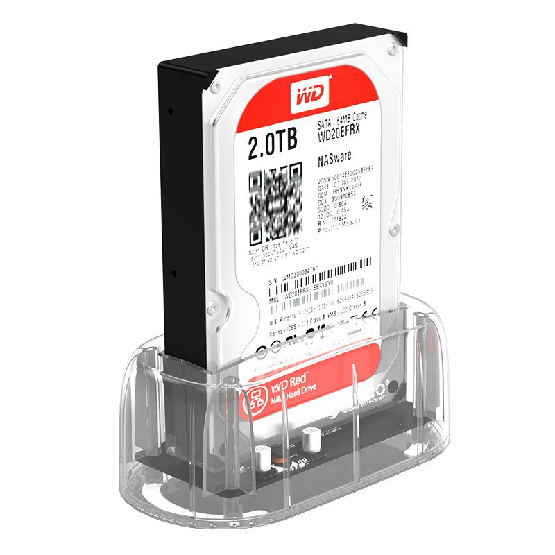 Докинг станция Orico 6139C3-EU-CR Storage HDD/SSD Dock 2.5/3.5" Type-C Transparent