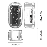 Докинг станция Orico 6139C3-EU-CR Storage HDD/SSD Dock 2.5/3.5" Type-C Transparent