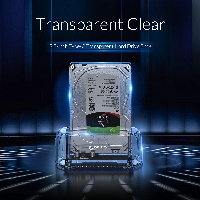 Докинг станция Orico 6139C3-EU-CR Storage HDD/SSD Dock 2.5/3.5" Type-C Transparent