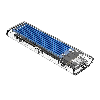 Външна кутия за диск Orico TCM2M-C3 Storage Case M.2 NVMe/SATA M/B key USB3.1 Type-C Gen.2 10Gbps Blue