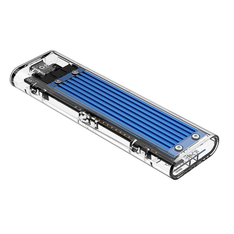 Външна кутия за диск Orico TCM2M-C3 Storage Case M.2 NVMe/SATA M/B key USB3.1 Type-C Gen.2 10Gbps Blue