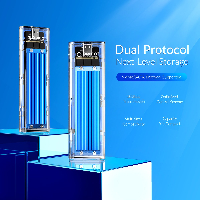 Външна кутия за диск Orico TCM2M-C3 Storage Case M.2 NVMe/SATA M/B key USB3.1 Type-C Gen.2 10Gbps Blue