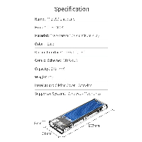 Външна кутия за диск Orico TCM2M-C3 Storage Case M.2 NVMe/SATA M/B key USB3.1 Type-C Gen.2 10Gbps Blue
