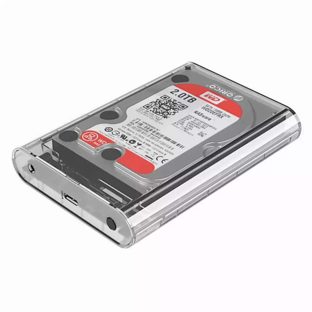 Външна кутия за диск Orico 3139U3 Storage Case 3.5" USB3.0 Тransparent