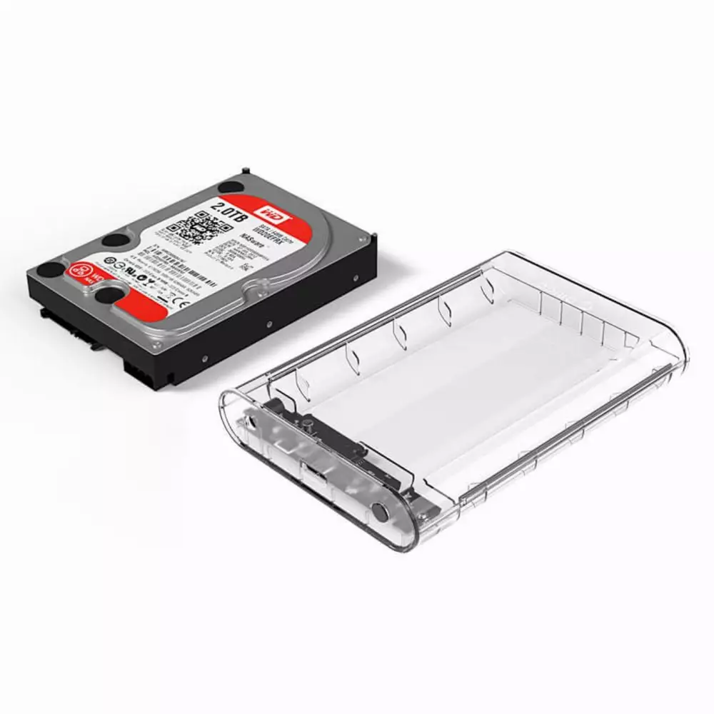 Външна кутия за диск Orico 3139U3 Storage Case 3.5" USB3.0 Тransparent