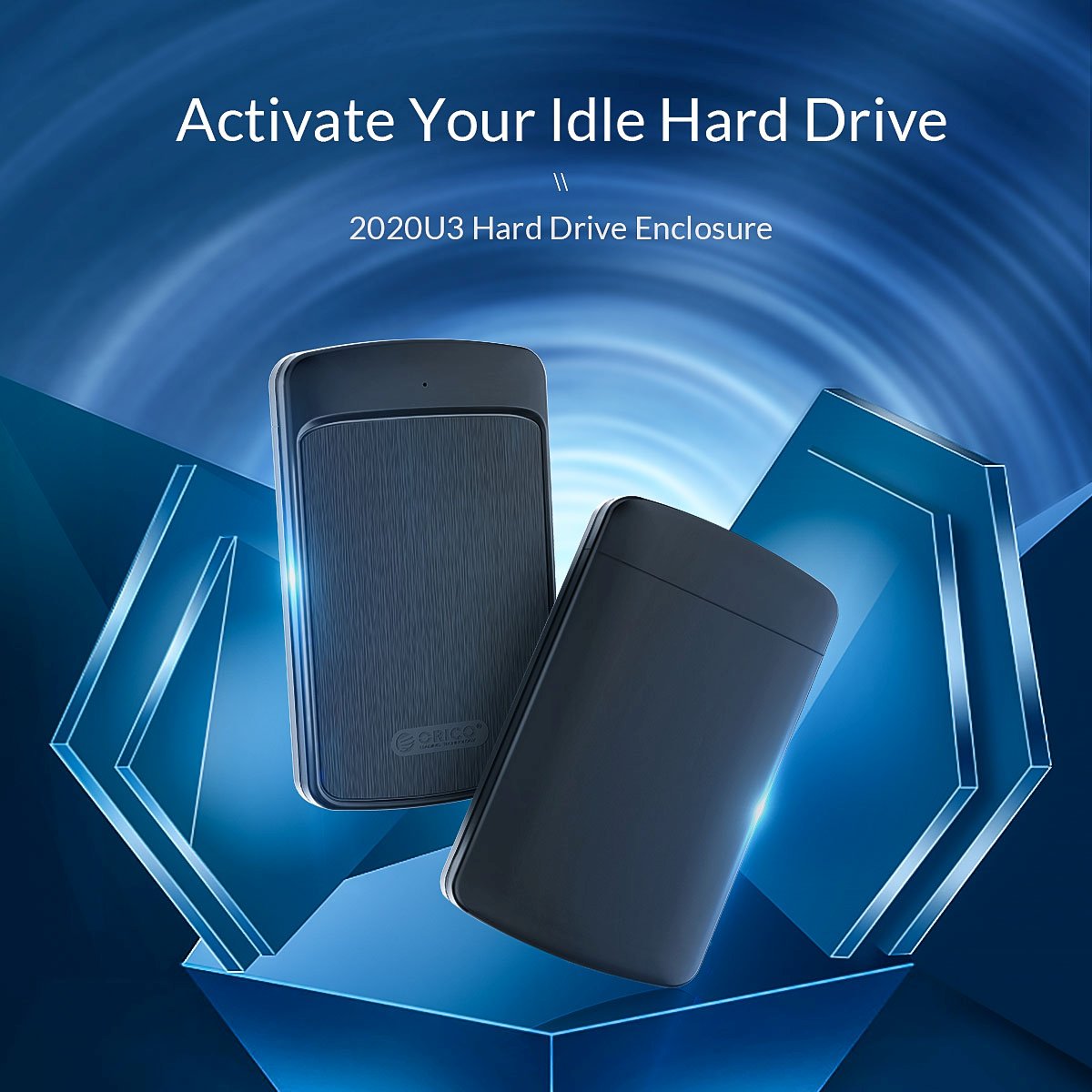 Boîtier externe pour disque Orico 2020U3-BK Storage Case 2.5" USB3.0